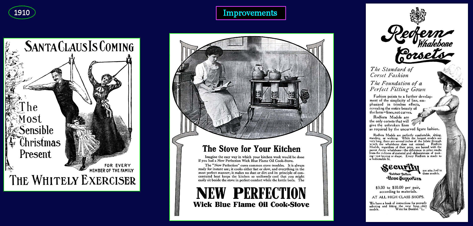 Urban living ads, 1910
